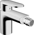 Produktbild: hansgrohe Einhebel-Bidetmischer Vernis Blend, Bidetarmatur mit Zugstange, wassersparend, Chrom