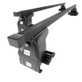 Produktbild: Mossa - Stahl-Dachträger kompatibel mit Mazda 2 Hatchback (2003-2007) - schwarz Dachträger Dachgepäckträger - ohne Montagelemente