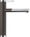 Produktbild: BLANCO LINEE-S | Küchenarmatur in cafe/chrom | Hochdruck | Mit herausziehbarem Schlauch | Rückflussverhinderer | Keramik Kartusche | Gesicherte Wasserqualität & wassersparend