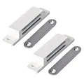 Produktbild: Magnetschnäpper extra stark- Haltekraft 13kg 2er Set weiß Schrankmagnet LouMaxx