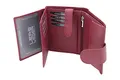 Produktbild: LEAS Damenbörse und Herrenbörse mit Außenriegel im Hochformat Echt-Leder, rot Special-Edition, Rot, 12,5x9cm