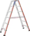 Produktbild: Hymer Stufenstehleiter 2x6 Sprossen (beidseitig begehbar, verstärkte Stufen, massive Gelenke, Spreizsicherung) 802412