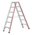 Produktbild: Hymer Stufen-Stehleiter, beidseitig begehbar  2x6 Stufen, Gewicht 8,2 kg- 802412