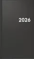 Produktbild: BRUNNEN Taschenkalender Mod. 756 '26 | A6, Kunststoff, schwarz
