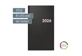 Produktbild: BRUNNEN Terminkalender Taschenkalender 2026 Modell 756 - Viersprachiger Wochenplaner schwarz