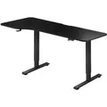 Produktbild: Juskys Schreibtisch Office Stand 160 x 75 cm mit Ablage Schwarz