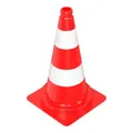 Produktbild: Schake Leitkegel H.500mm tagesleuchtend,2 Streifen G. 1,20 kg,29x29 cm