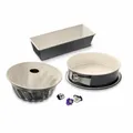 Produktbild: Dr. Oetker Back-Trend Backformen-Set 3-tlg. Kuchenform Anthrazit Creme Ø 26 cm