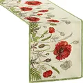 Produktbild: Sander Tischläufer Poppy Meadow Gobelin rot-Natur Größe 32x96 cm