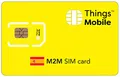 Produktbild: Daten-SIM-Karte M2M Spanien - Things Mobile - mit weltweiter Netzabdeckung und Mehrfachanbieternetz GSM/2G/3G/4G. Ohne Fixkosten und ohne Verfallsdatum. 10 € Guthaben inklusive