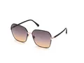 Produktbild: TOM FORD Damen Sonnenbrille Claudia-02 FT0839 01B Schwarz / Lila verlauf  62-16