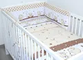 Produktbild: Primawela Babybettwäsche 3 teiliges Baby Bettset mit Bettwäsche und Nestchen für Bett 70x140 cm