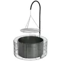 Produktbild: Bellissa Holzkohlegrill Feuerstelle Grillgalgen Grillrost - Schwenkgrill - DIY 92x40cm silberfarben