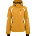 Produktbild: Bergson Skijacke SNOWTASTIC Damen Skijacke, wattiert, 20000mm Wassersäule, Normalgrößen, gold normal | 36
