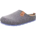 Produktbild: Rohde Herren Pantoffel Wollfilz Hausschuh Wechselfußbett Napoli-H 6900, Größe:42 EU, Farbe:Grau - Grau - 42