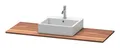 Produktbild: Duravit Xsquare Konsole mit einem Ausschnitt mittig 1400 x 550 x 20 mm -...