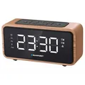 Produktbild: Radiowecker FM Bluetooth 60 Senderspeicher LED Display Uhr mit Doppelalarm
