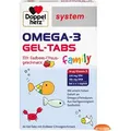 Produktbild: Doppelherz Omega-3 Gel-Tabs family Erdb.-Ci system, 60 St. Kautabletten