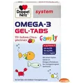 Produktbild: Doppelherz system Omega-3 family Erdbeer-Citrone Gel-Tabs