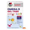 Produktbild: Doppelherz Omega-3 Gel-Tabs family Erdb.-Ci system, 60 St. Kautabletten 18004412