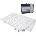 Produktbild: Daunenpass Sommer Daunen Bettdecke Sommerbett Sommerdecke 320g 135x200 - Weiß