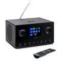 Produktbild: MEDION P85444 2.1 Internetradio mit Subwoofer (DAB+, UKW Radio, Spotify Connect, WLAN, Bluetooth, Streaming, Equalizer, Farbdisplay, USB, AUX, Wecker, Schlummerfunktion, Sleep Timer) schwarz