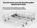 Produktbild: Geschirrkorb unten Bosch 00775102 00686540 Spülmaschine Unterkorb Korb + Rollen