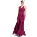 Produktbild: Vera Mont Abendkleid Damen mit Plissee Dekoelemente rot XL (44)
