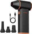 Produktbild: Elektrischer Luftduster 110000 RPM Akku 3-Gang für Computer Auto Outdoor 4 Düsen