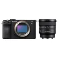 Produktbild: Sony Alpha 7C II (ILCE-7CM2) + SEL 16mm f/1.8 G  schwarz