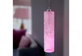 Produktbild: Spetebo LED Pendelleuchte Glas - 24 x 6 cm, mit Timer, LED fest integriert, warm weiß, Hängelampe Batterie betrieben