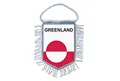 Produktbild: Akachafactory Wimpel mini Flagge Fahne flaggen miniflagge Grönland
