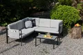 Produktbild: Gardissimo Gartenlounge-Set Ambra / Gartenmöbelset / Ecklounge Set, (Spar-Set, 2-tlg., Ecklounge, Tisch, inkl. Auflagen), wasserabweisende Kissen / mit Seitentaschen