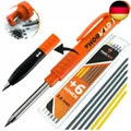 Produktbild: THORVALD Robuster Tieflochmarker Bleistift [+ 7 Minen + Spitzer + Schreibgriff]