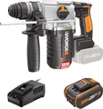 Produktbild: WORX WX380.1 Akku-Bohrhammer 4in1  Stemmhammer Bohrschrauber 20V Hammerbohr