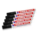 Produktbild: edding Permanentmarker 3000, schwarz, 1,5-3 mm, nachfüllbar, 5er-Pack