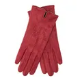 Produktbild: EEM Damen Handschuhe 100% vegan, Velours Optik, weiches elastisches Material, kuscheliges Teddyfleece, weinrot onesize