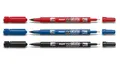 Produktbild: 3 x PILOT Permanent-Marker Twin Marker sortiert 2 Spitzen 0,3+0,5 mm