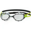 Produktbild: ZOGGS Unisex Predator Schwimmbrille, Black Green Clear/Regular Fi, One Size