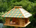 Produktbild: DSH DEKO SHOP HANNUSCH Vogelhaus Futterhaus / Vogelhaus mit Holzschindeldach