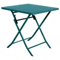 Produktbild: Hespéride – Greensboro Square Klappbarer Gartentisch für 2 Personen, Entenblau – Verstärkter, rostfreier Stahl – Möbel für Garten, Balkon und Terrasse