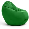 Produktbild: Bruni Sitzsack Classico mit Innensack, indoor & outdoor, Qualität aus Bayern, Robuster, gemütlicher XXL-Bean Bag, in Deutschland gefertigt, waschbar grün 80 cm x 70 cm