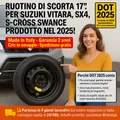 Produktbild: Set Platzsparend Notrad Suzuki Vitara SX4 S-KREUZ Swace 17” 5 Loch DOT2025