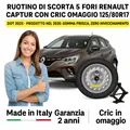 Produktbild: Set Platzsparend Notrad Renault Captur 17 5 Löcher Cric Geschenk DOT2025