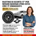 Produktbild: Nissan Qashqai 17 Zoll 5-Loch Reserverad Satz Wagenheber 1 Stück DOT2025