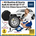 Produktbild: 💥 Set Schalträdchen Audi A3 A4 A5 Q2 Tt 17” Schraube Cric Schlüssel Sack Full 5