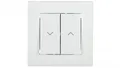 Produktbild: Przycisk Asfora żaluzjowy biały z ramką EPH1300121