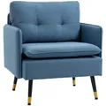 Produktbild: HOMCOM Sofa Leinen (100% Polyester), Schaumstoff, Stahl