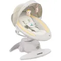Produktbild: CARETERO Kinder Schaukelstuhl Opti - 360 Grad Drehung - Moskitonetz - Beige - Beige