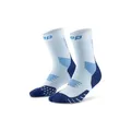 Produktbild: CEP - Kurze Laufsocken mit Kompression für Damen, Core 5.0 Mid Cut, Größe IV/L / 40-43, ice/blau